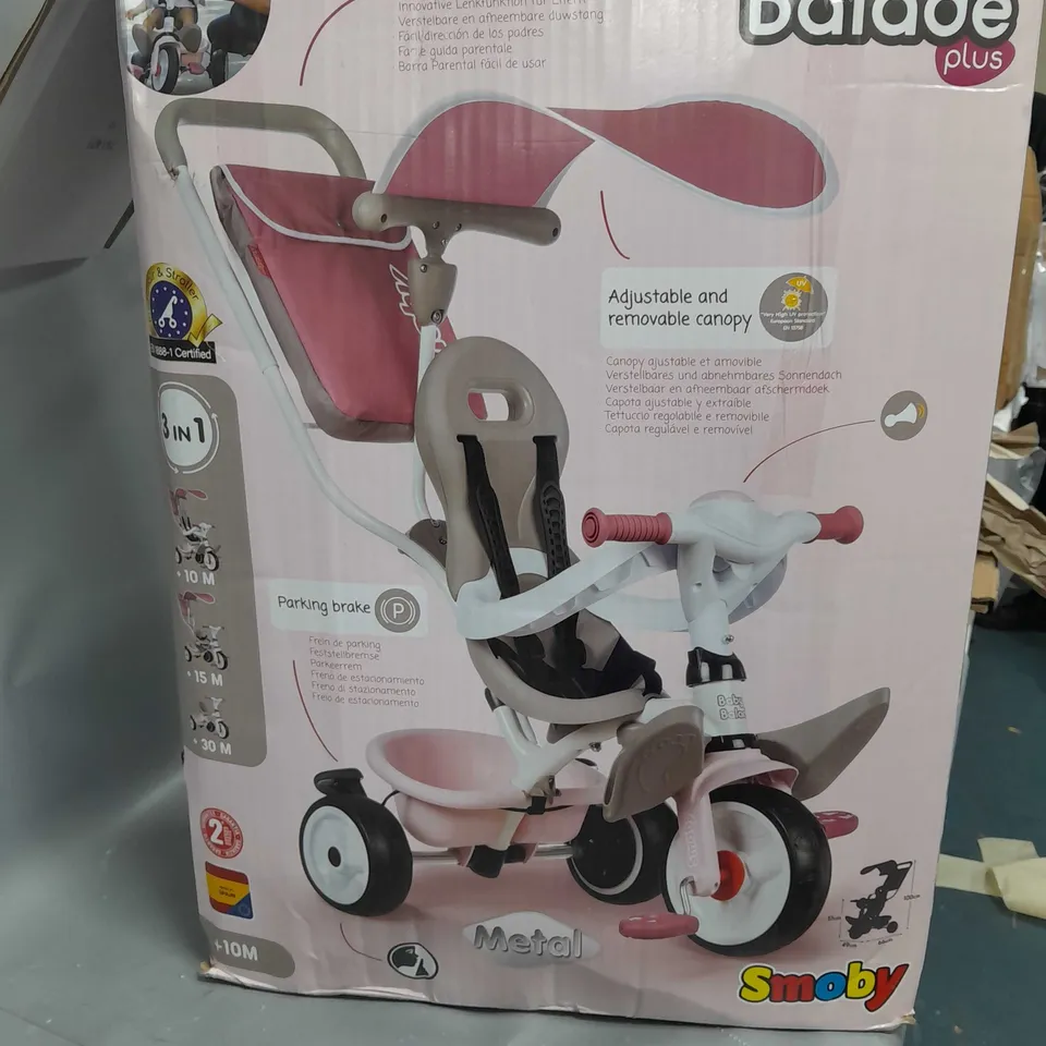 BOXED BABY BALADE PLUS TRICYCLE - PINK RRP £94.99