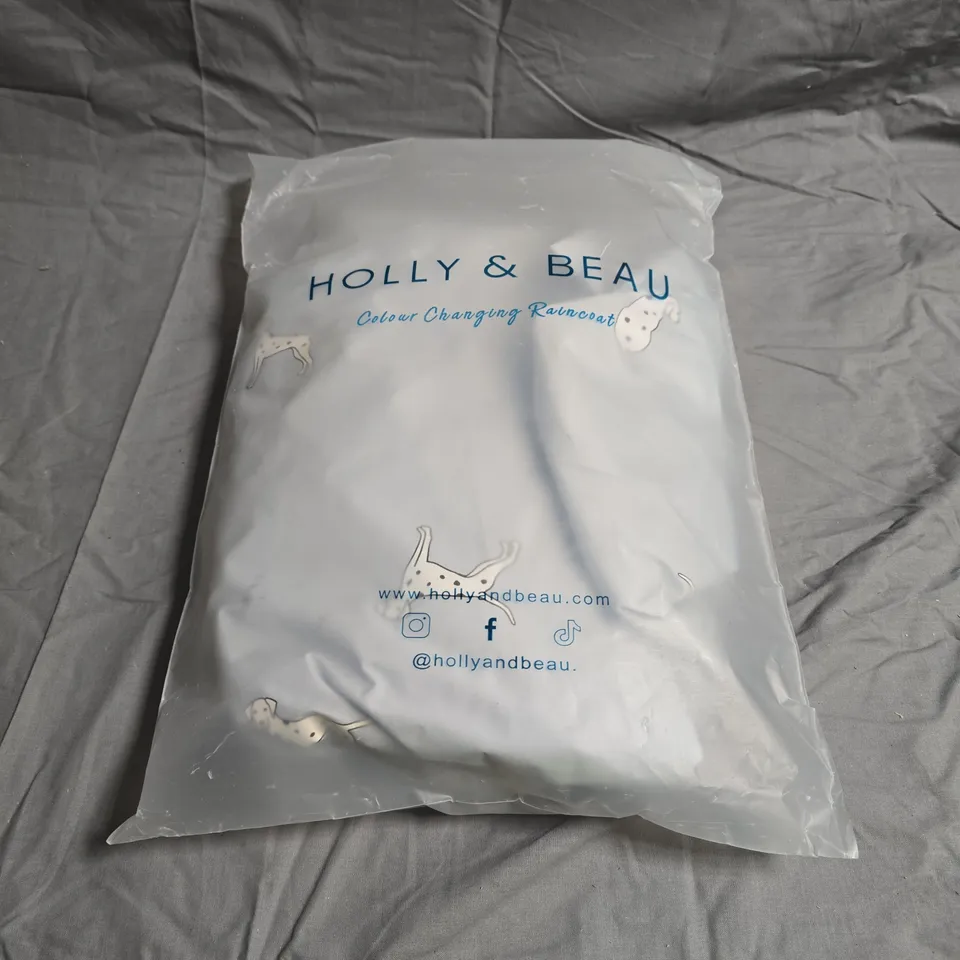 HOLLY & BEAU DALMATIAN COLOUR-CHANGING RAINCOAT – SIZE S (KIDS)