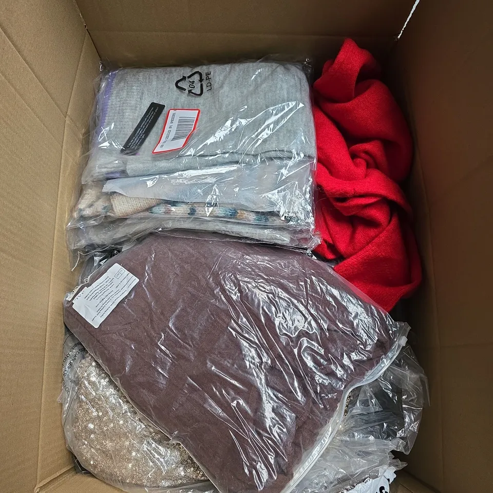 APPROXIMATELY 25 ASSORTED CLOTHING AND FASHION PRODUCTS IN VARIOUS STYLES AND SIZES - COLLECTION ONLY