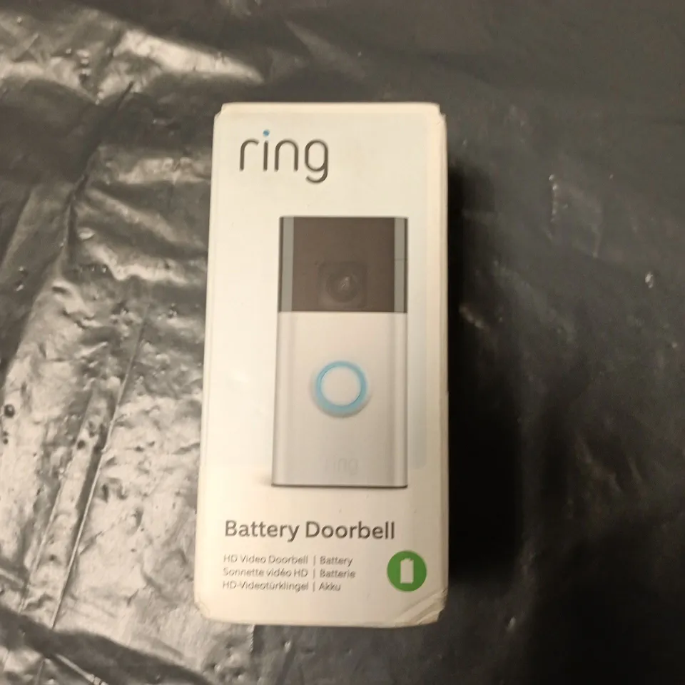 RING BATTERY DOORBELL – HD VIDEO DOORBELL (BATTERY-POWERED) – BOXED