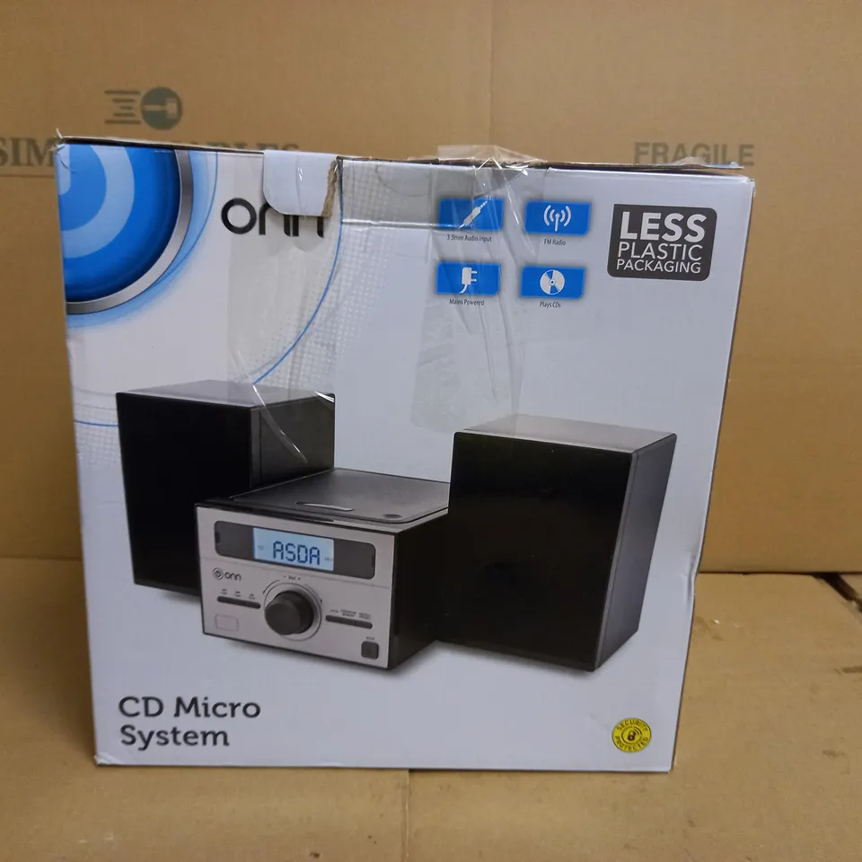 ONN CD MICRO SYSTEM-FM RADIO