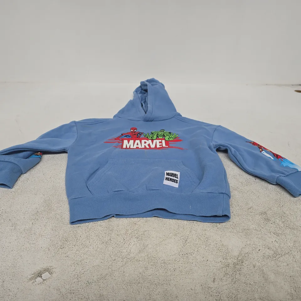 MARVEL HEROES BLUE HOODIE AGE 2-3