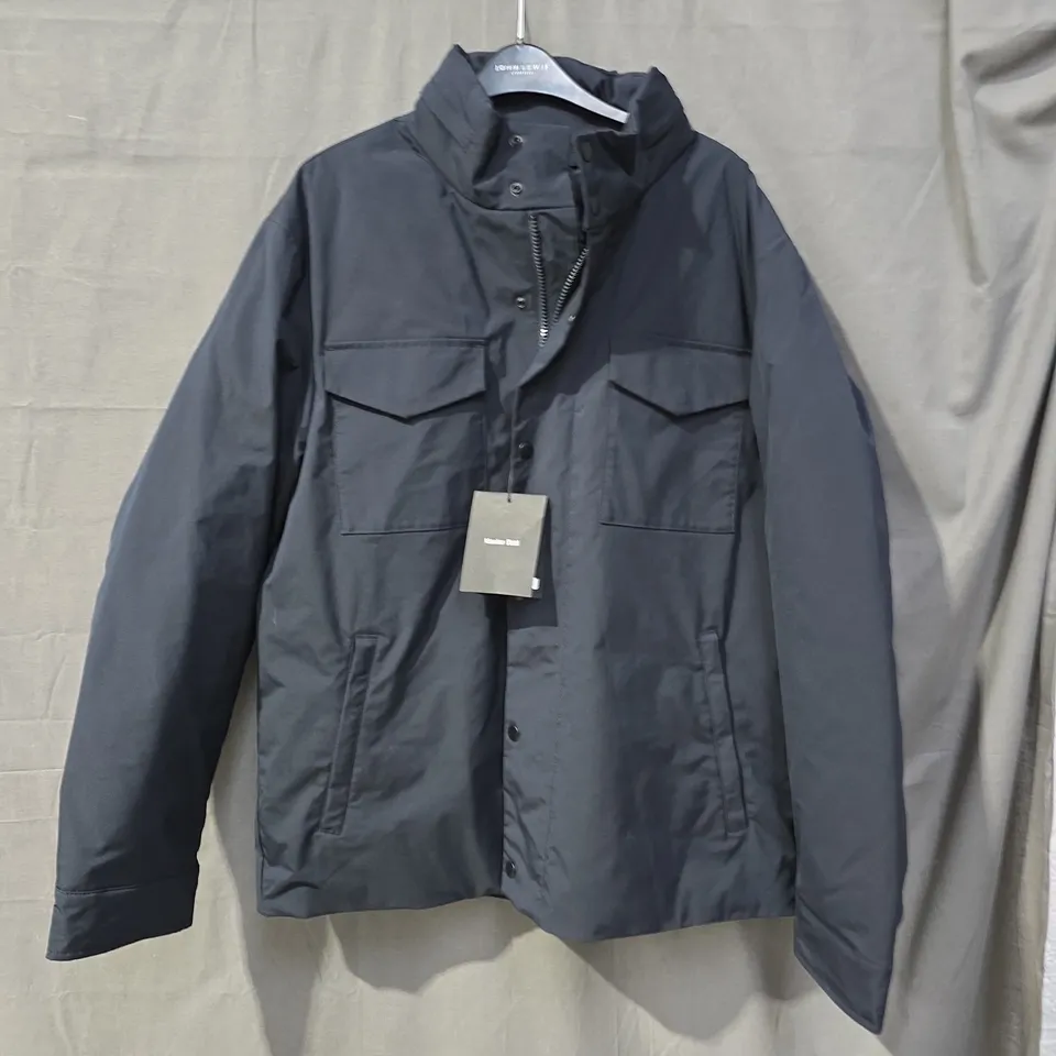 MASSIMO DUTTI MEN'S NAVY PADDED JACKET – TAG ATTACHED