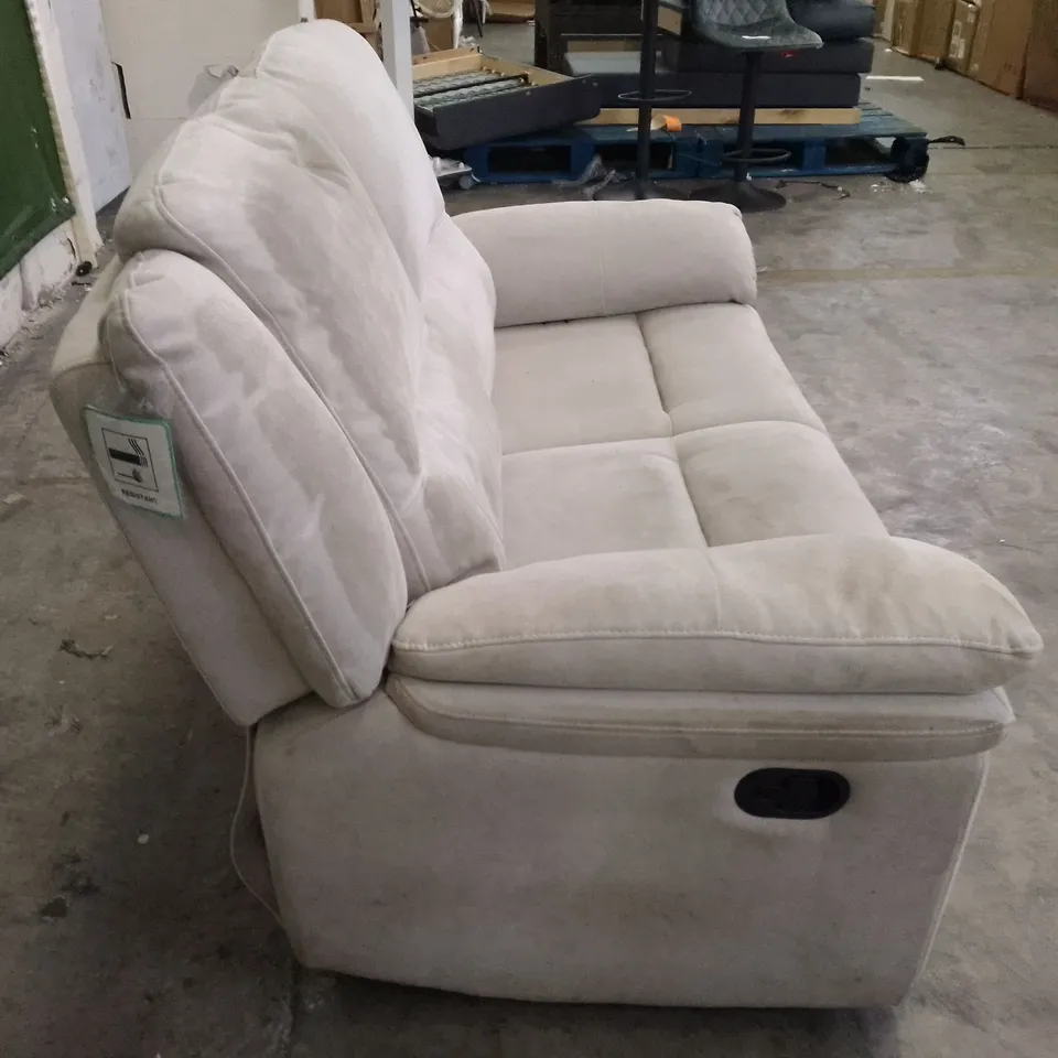 QUALITY DESIGNER MANUAL RECLINER 2 SEATER SOFA - ALBION FABRIC 