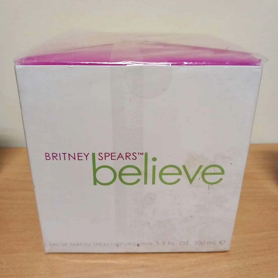 BOXED AND SEALED BRITANY SPEARS BELIEVE EAU DE PARFUM 100ML