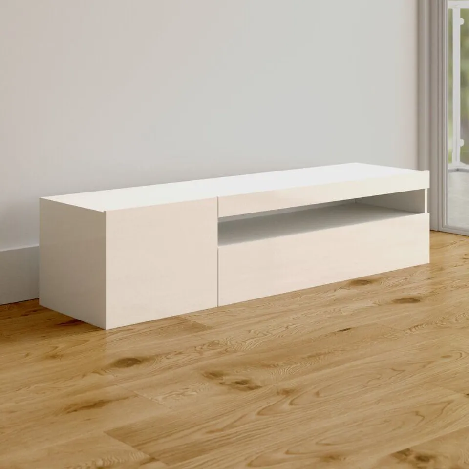 BOXED MARIELLA TV STAND up to 65" - WHITE