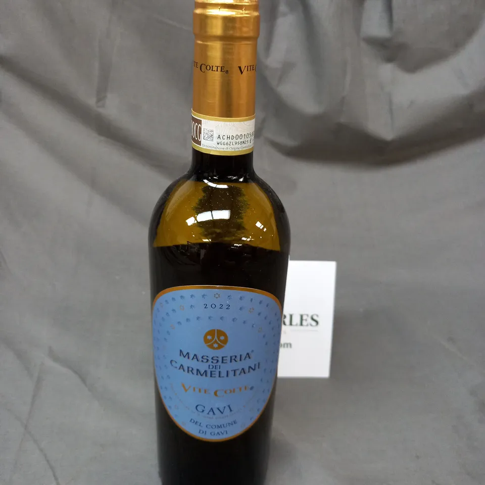 BOX OF 6 MASSERIA DEI CARMELITANI VITE COLTE GAVI DEL COMUNE 75CL - COLLECTION ONLY