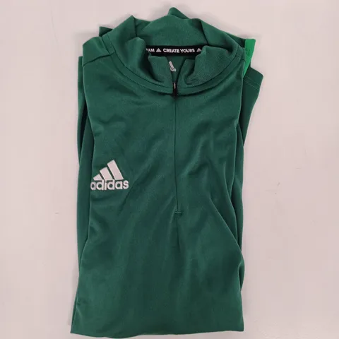 ADIDAS LONG SLEEVE TOP IN GREEN SIZE MEDIUM