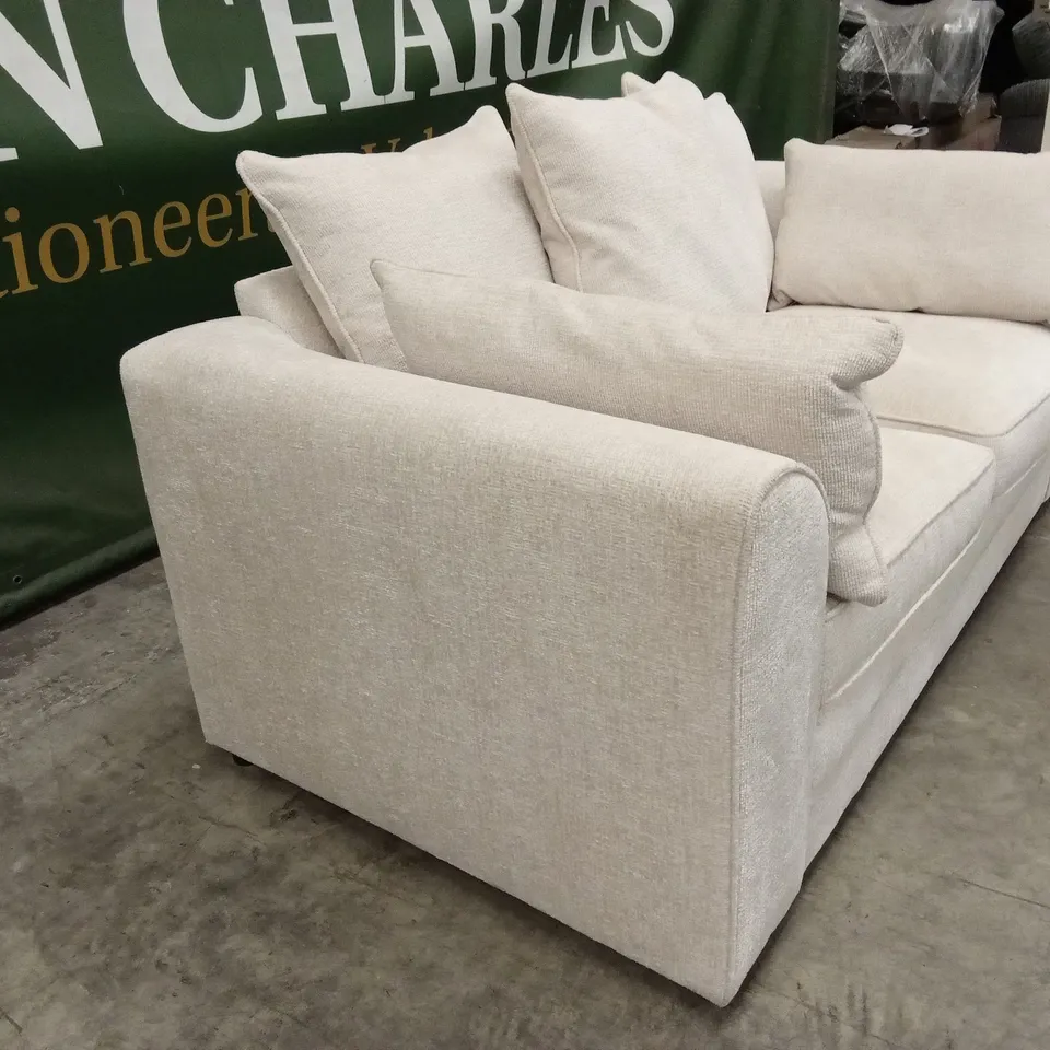 SOHO 2 SEATER FABRIC SCATTER-BACK SOFA - NATURAL