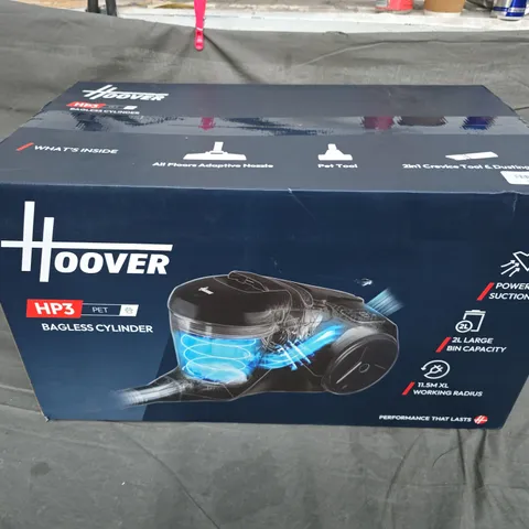 HOOVER HP3 PET BAGLESS CYLINDER VACUUM CLEANER – BOXED