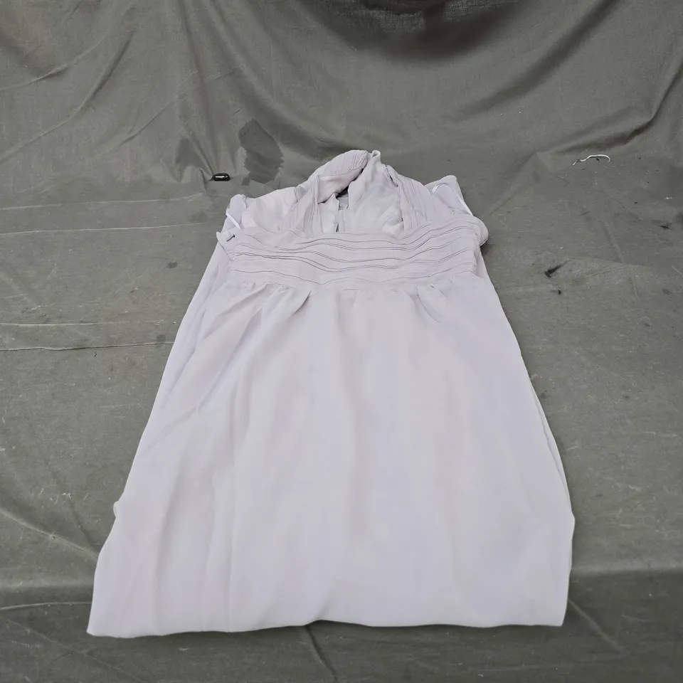 SIX STORIES LILAC CHIFFON DRESS WITH CROSS-STRAPS – UK 8 (EU 36, US 4)