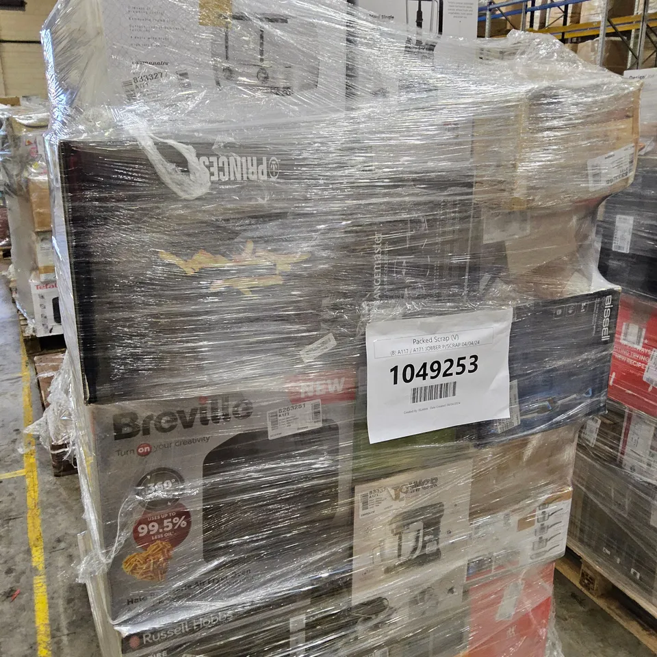 PALLET OF APPROXIMATELY 38 UNPROCESSED RAW RETURN HOUSEHOLD AND ELECTRICAL GOODS TO INCLUDE;