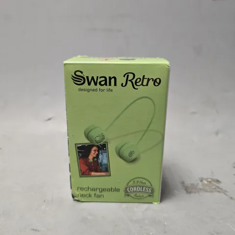 SEALED SWAN RETRO RECHARGEABLE NECK FAN