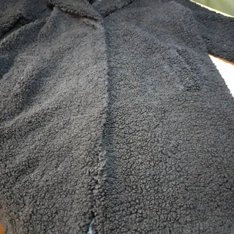 EVANS BLACK TEDDY COAT - SIZE 24
