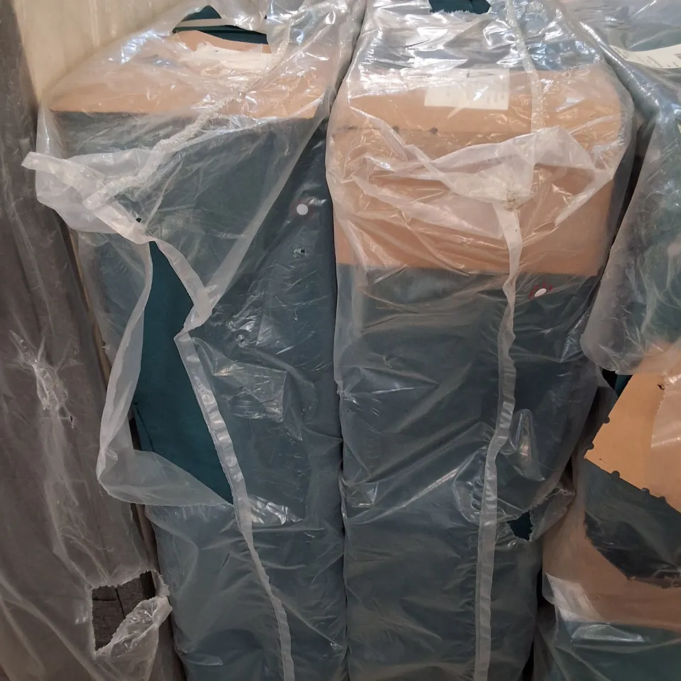 150CM 4 DRAWER VELVET PEACOCK DIVAN BASE (2 PARTS)