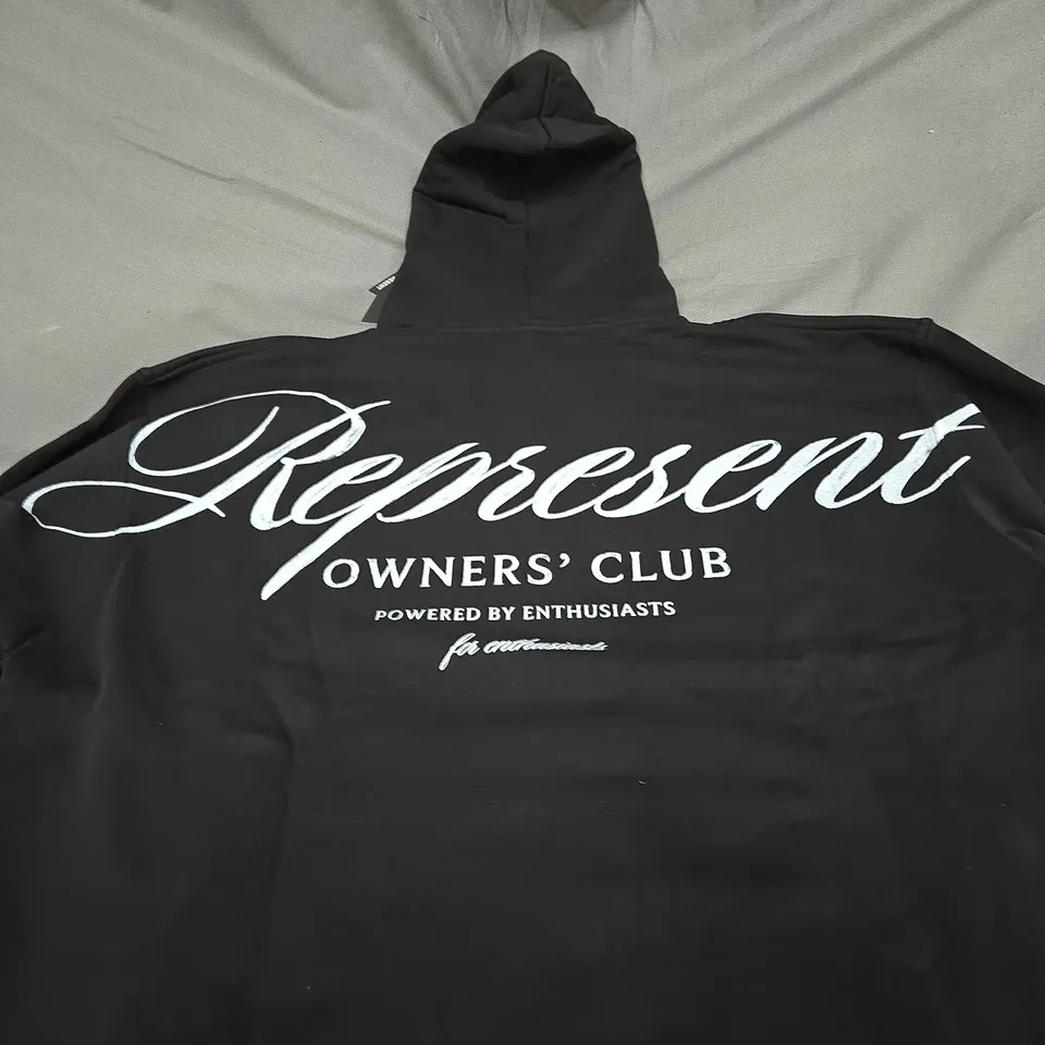 REPRESENT OWNERS CLUN SCRIPT HOODIE SIZE L