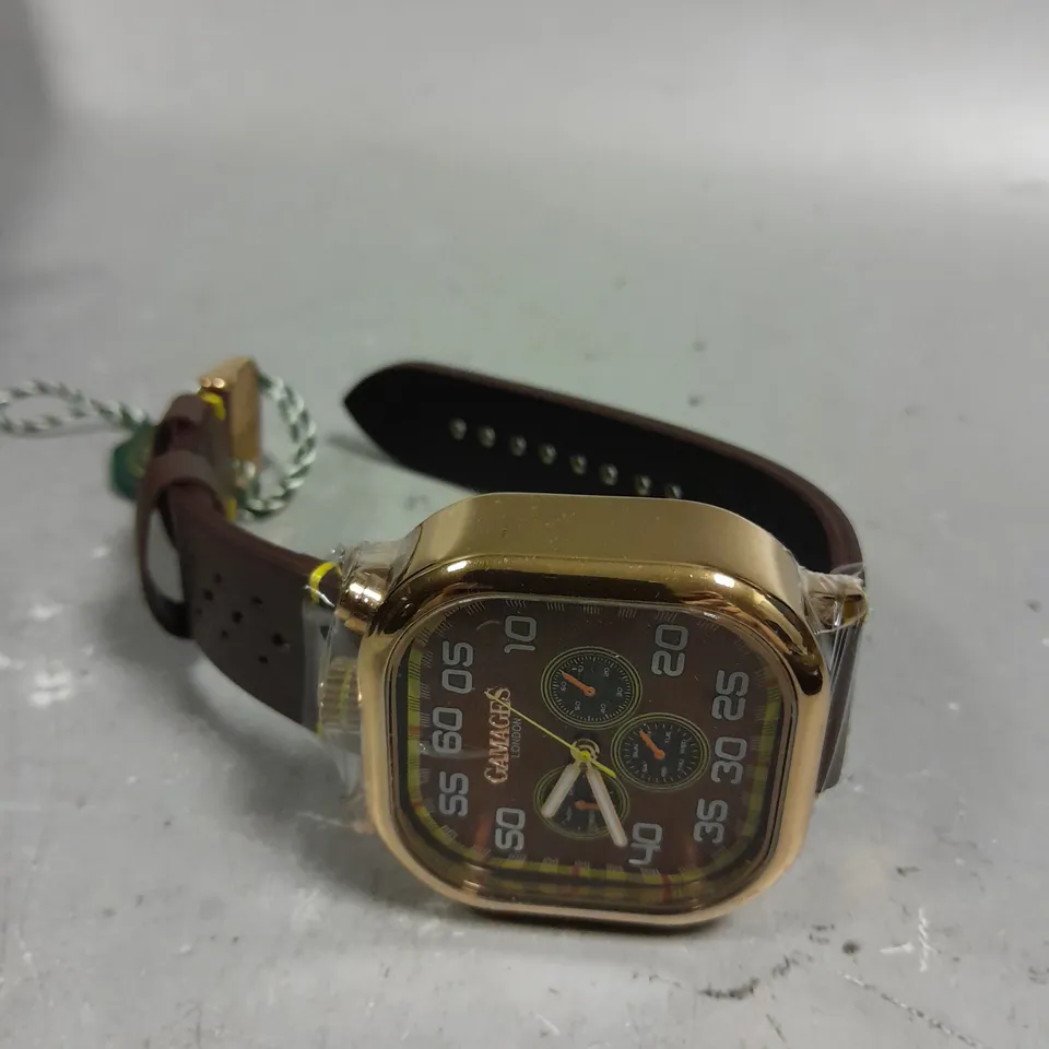 GAMAGES ASTUTE BROWN DIAL WATCH 
