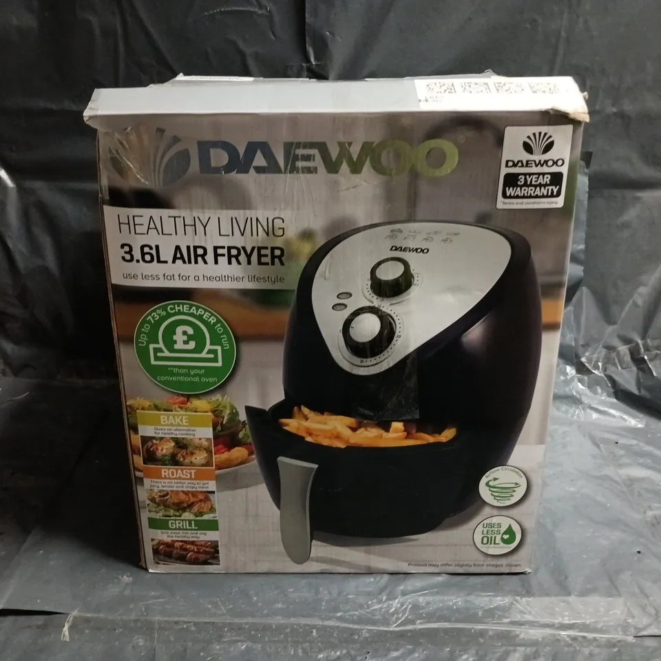 BOXED DAEWOO 3.6L AIR FRYER