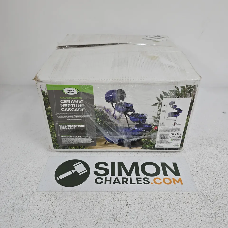 BOXED SMART SOLAR CERAMIC NEPTUNE WATER FEATURE