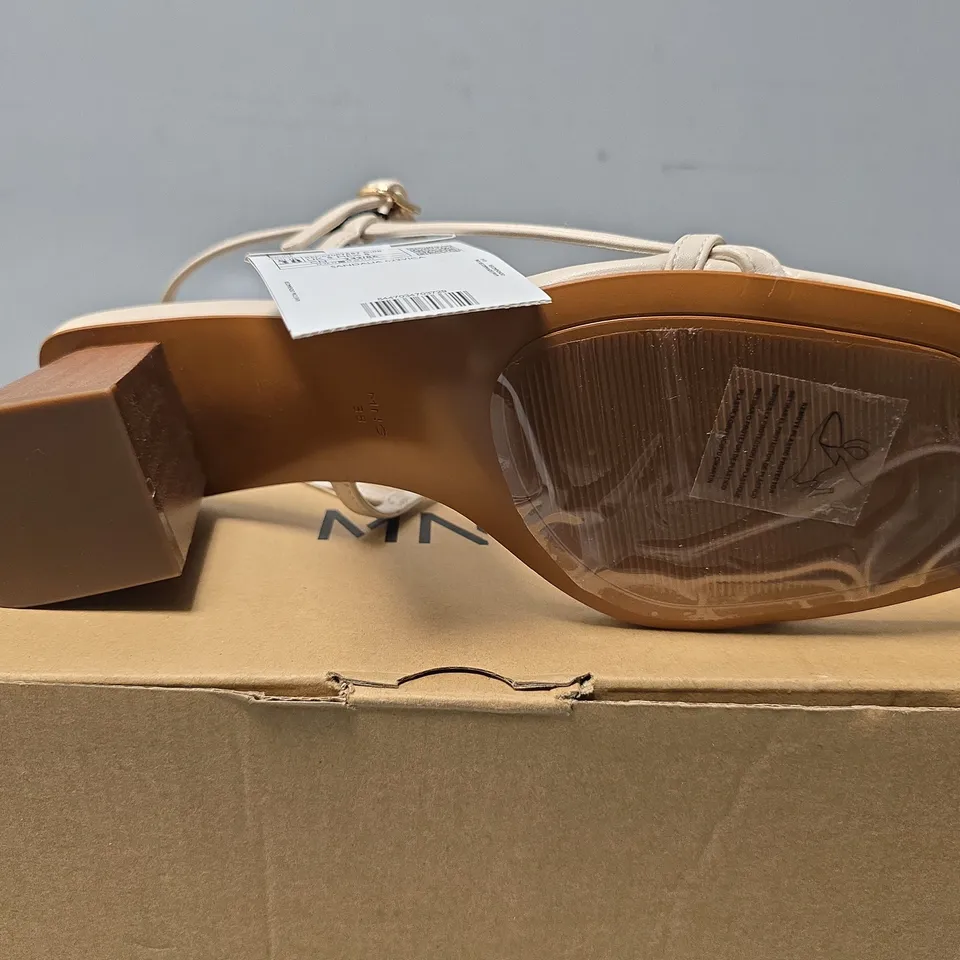 BOXED MNG OPEN TOE WEDGE SANDALS - UK 5 