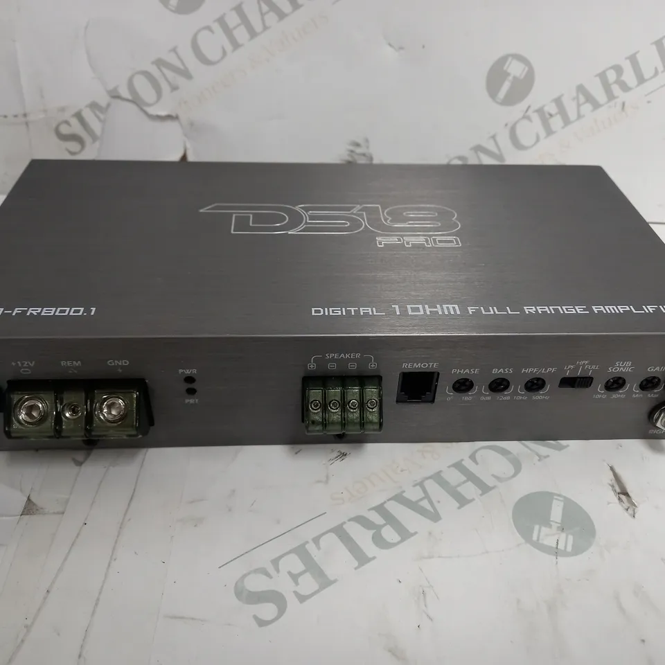 DS18 CAR AMP MONOBLOCK 800W WATT AMPLIFIER MONOBLOCK PRO-FR800.1 FULL RANGE