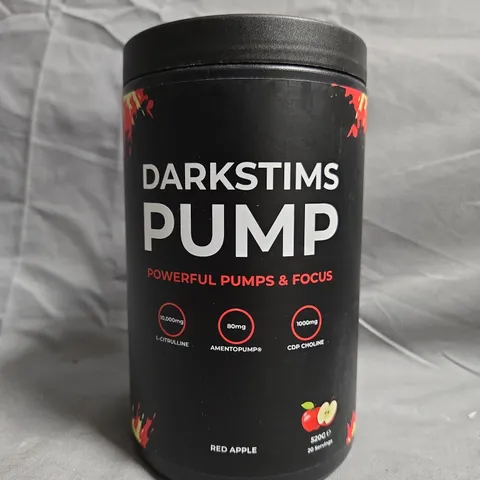 DARKSTIMS PUMP – PRE-WORKOUT SUPPLEMENT, RED APPLE FLAVOR, 520G