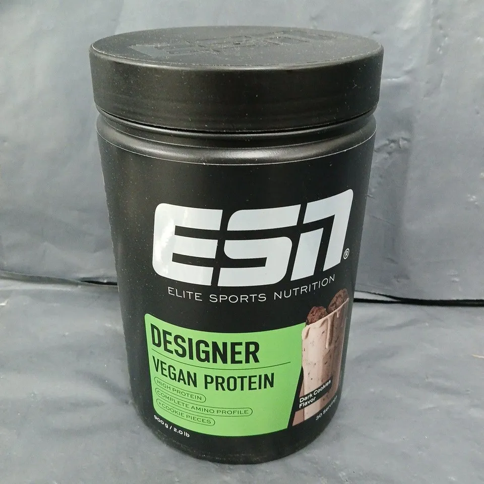 SEALED ESN DESIGNER VEGAN PROTEIN - DARK COOKIE - 900G