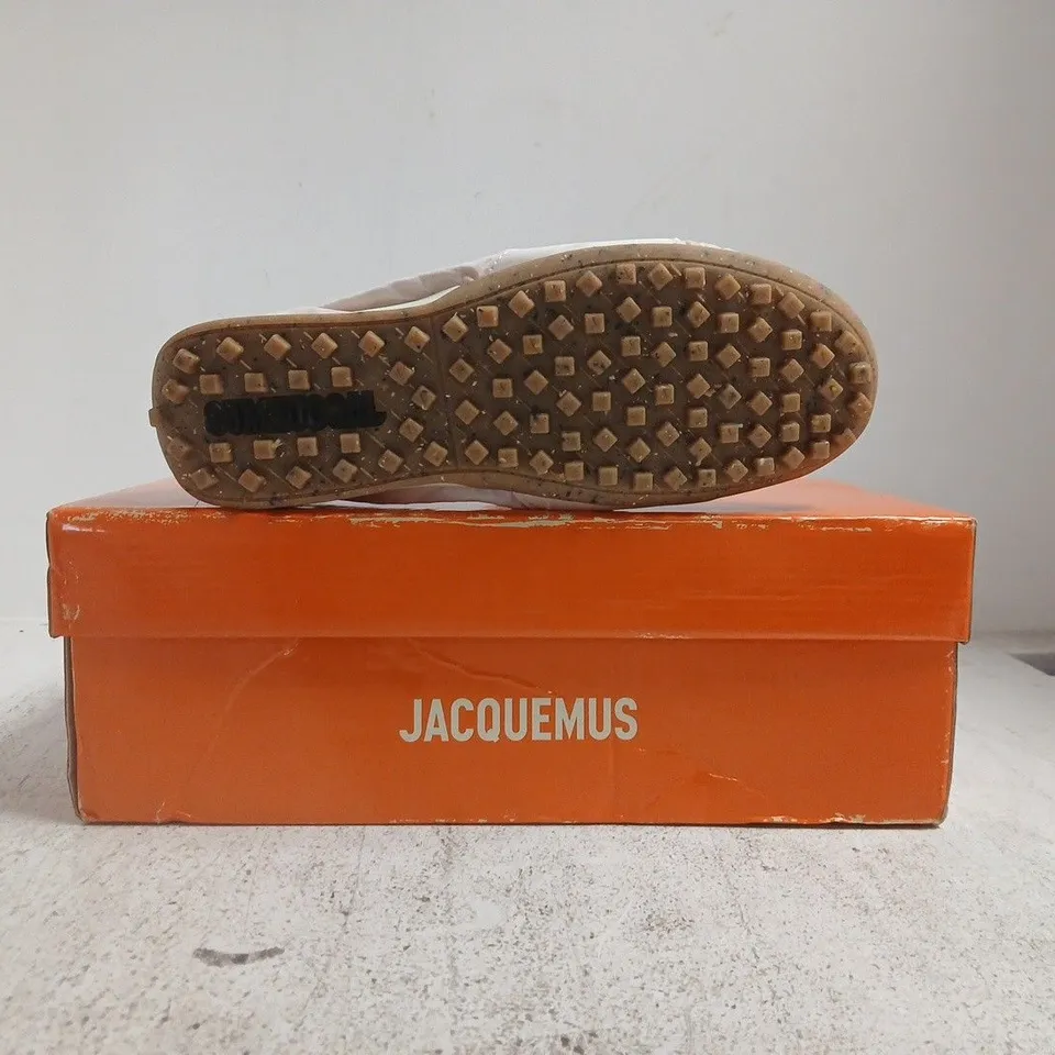 BOXED PAIR OF NIKE JACQUEMUS MOON SHOES IN PINK/WHITE SIZE UK 6.5