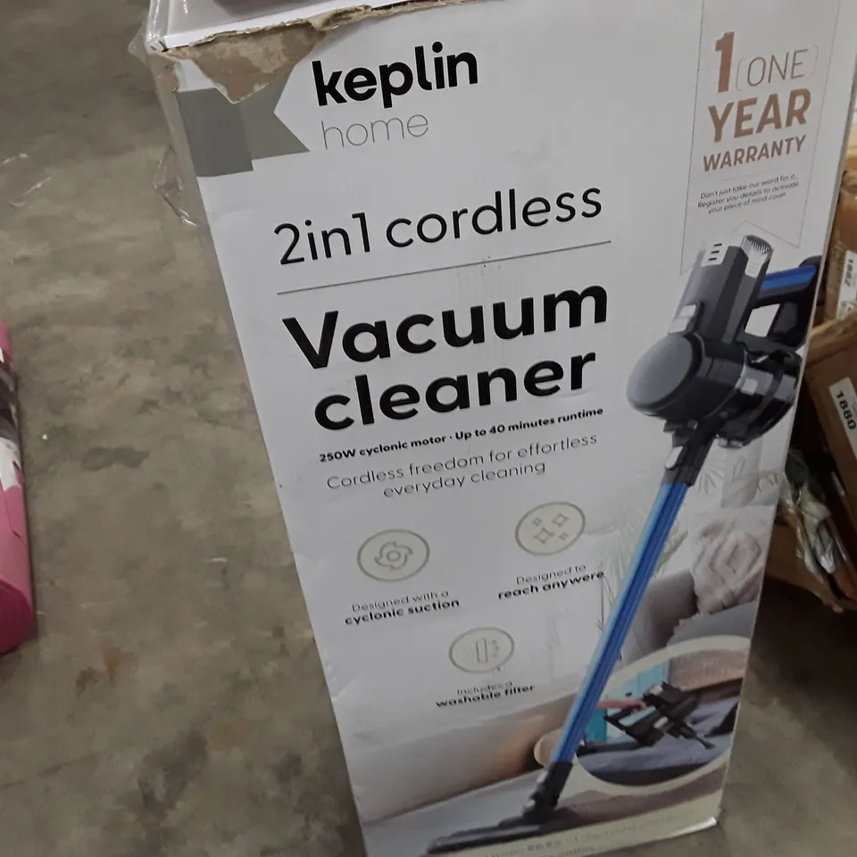BOXED KEPLIN 2IN1 CORDLESS VACUUM CLEANER