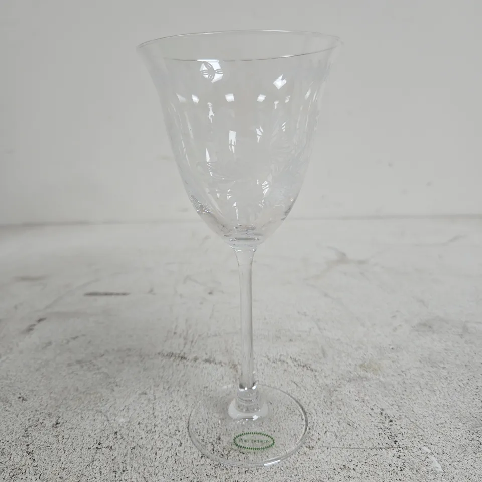 SET OF 4 PORTMEIRION BOTANIC GARDEN CRYSTAL GLASS WINES GLASSES BOXED