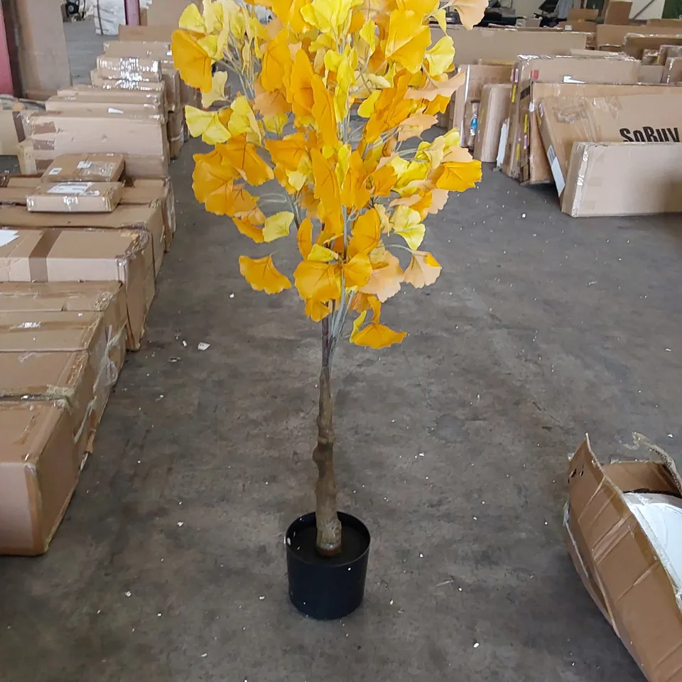 BOXED LARGE ARTIFICIAL GINKGO TREE 150CM