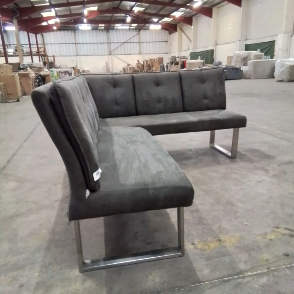 QUALITY FABRIC UPHOLSTERED CORNER BENCH SOFA