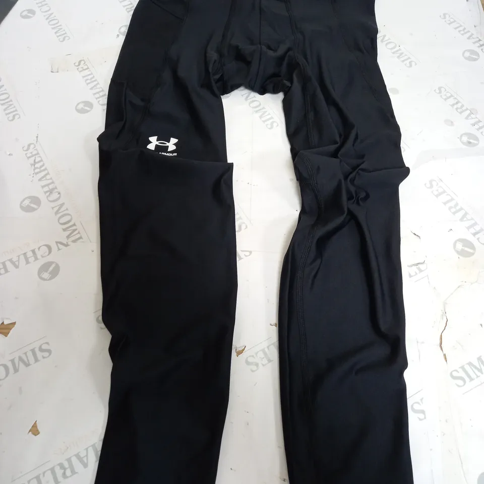 UNDER ARMOUR HEATGEAR ARMOUR LEGGINGS IN BLACK - LARGE