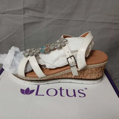 LOTUS LETICA ULP341 WHITE SANDALS – WOMEN'S, UK 5