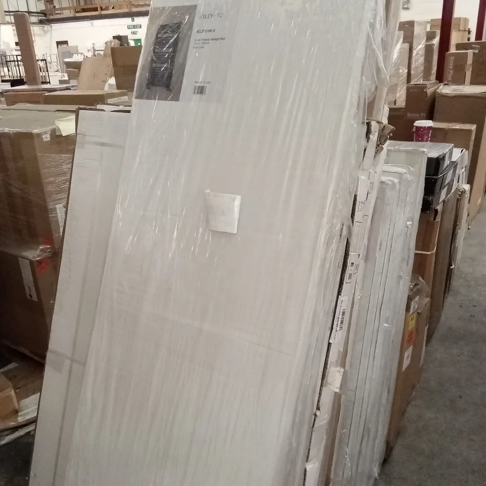 BOXED ARLEY PRO LOCO PREMIER STRAIGHT TOWEL RAIL, MATT BLACK - 500 x 1800mm