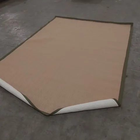 QUALITY DESIGNER HERRINGBONE BORDER AREA RUG - APPROXIMATELY 290 x 200cm