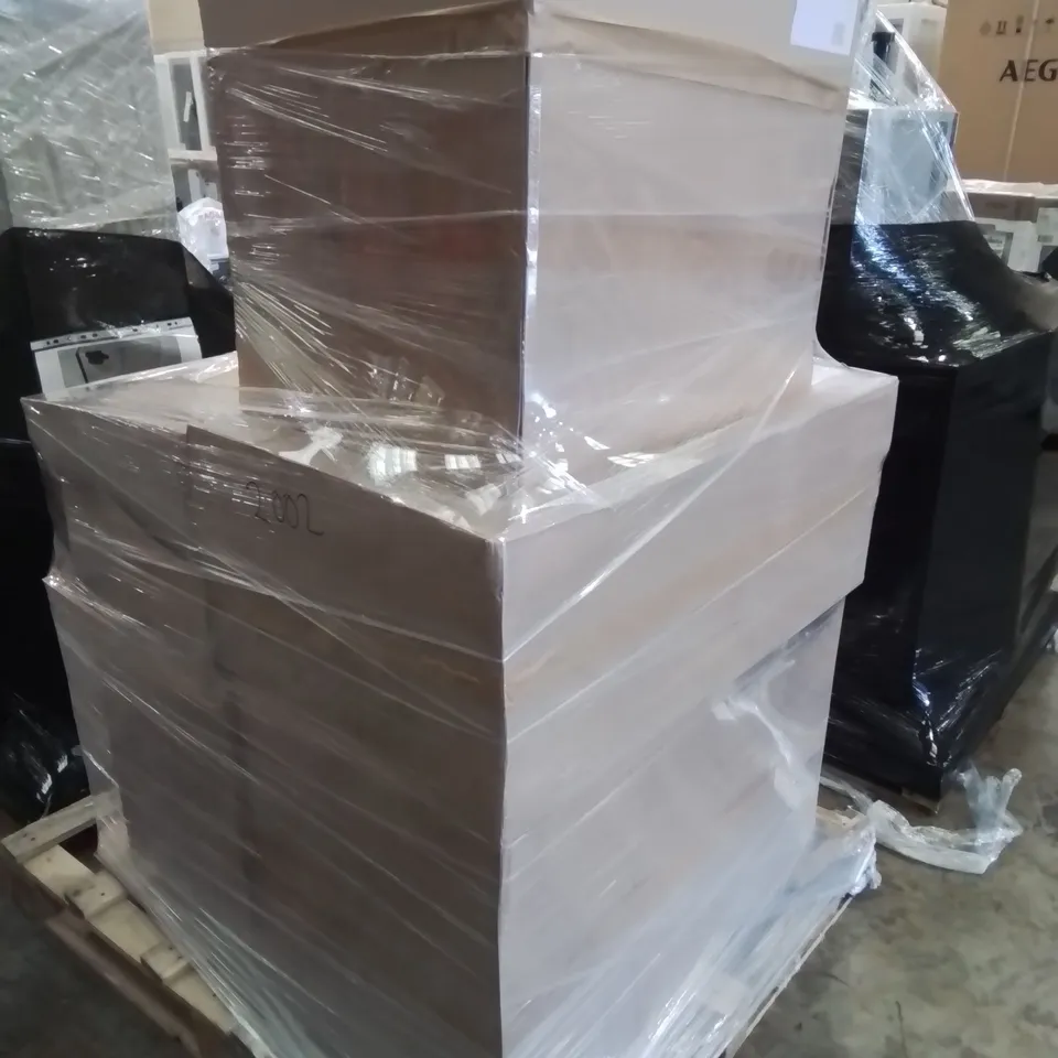 PALLET OF ASSORTED BATHROOM CABINETS - 5 BOXES