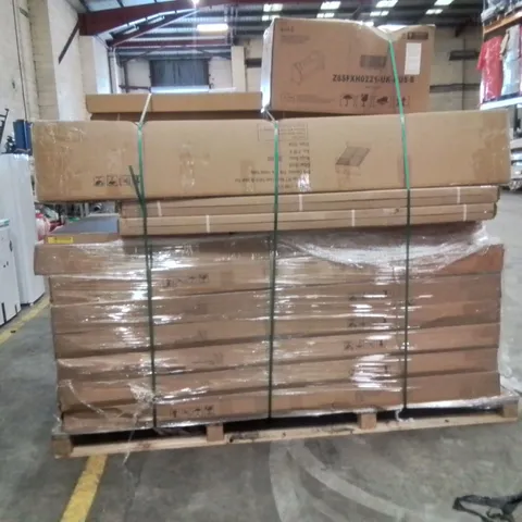 PALLET OF INCOMPLETE FURNITURE TO INCLUDE,SOFA,OTTOMAN BED,TABLE
