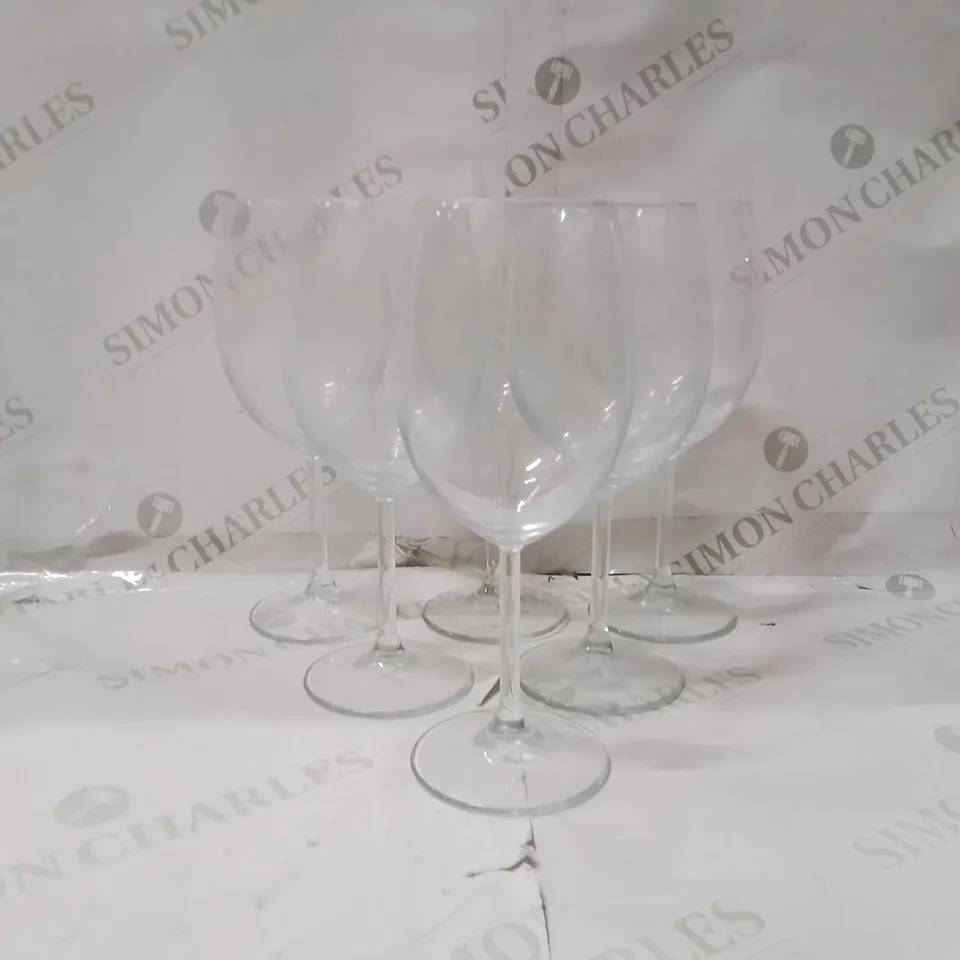 BOXED PASABAHCE WINE GLASSES SET OF 6