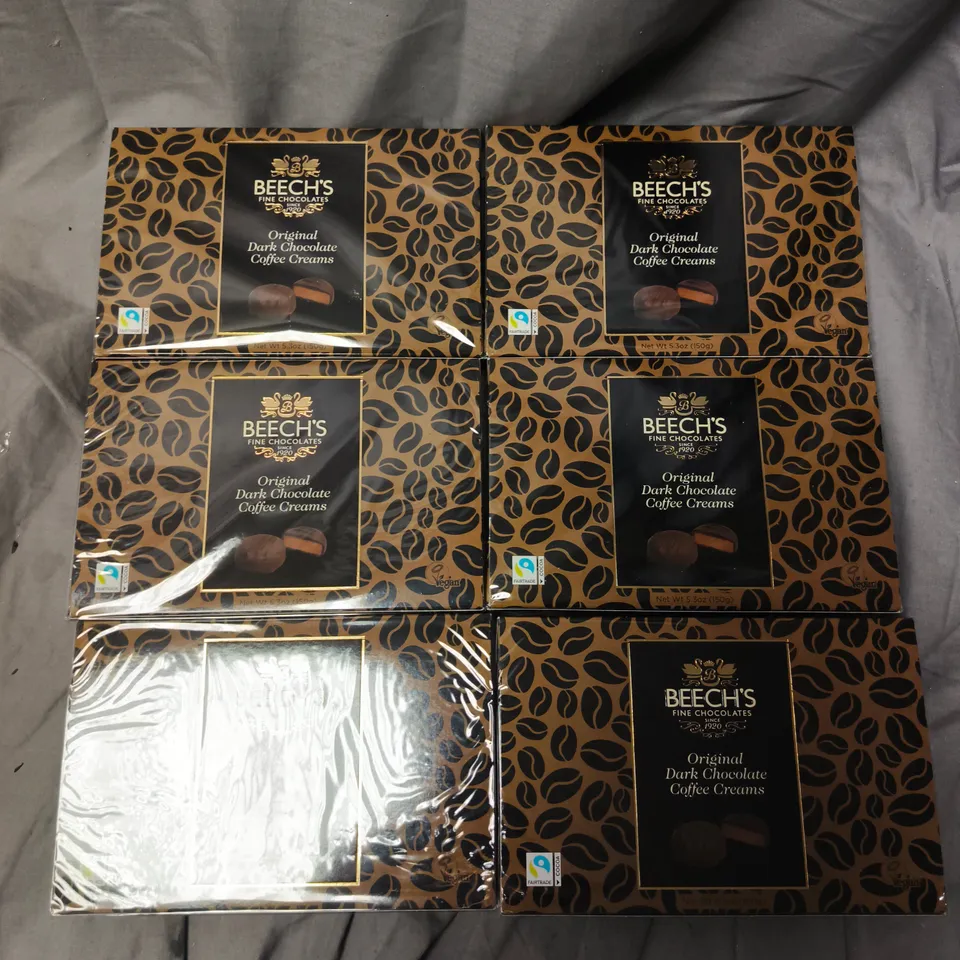 BEECH'S ORIGINAL DARK CHOCOLATE COFFEE CREAMS – 6 X 150G BOXES