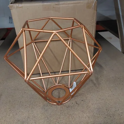BOXED DIABLO COPPER WIRE PENDANT SHADE