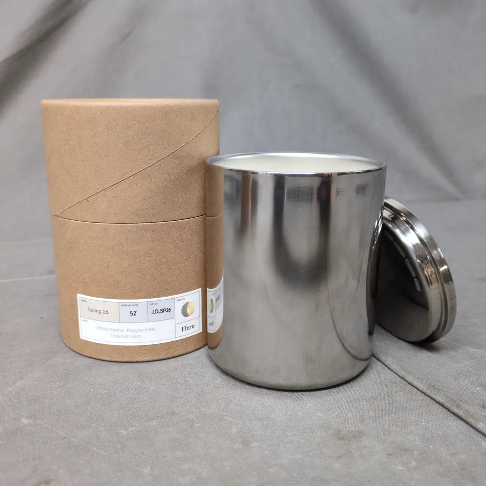 FFERN SPRING 26 SCENTED CANDLE - WHITE THYME, PEPPERMINT, AND VALERIAN ROOT
