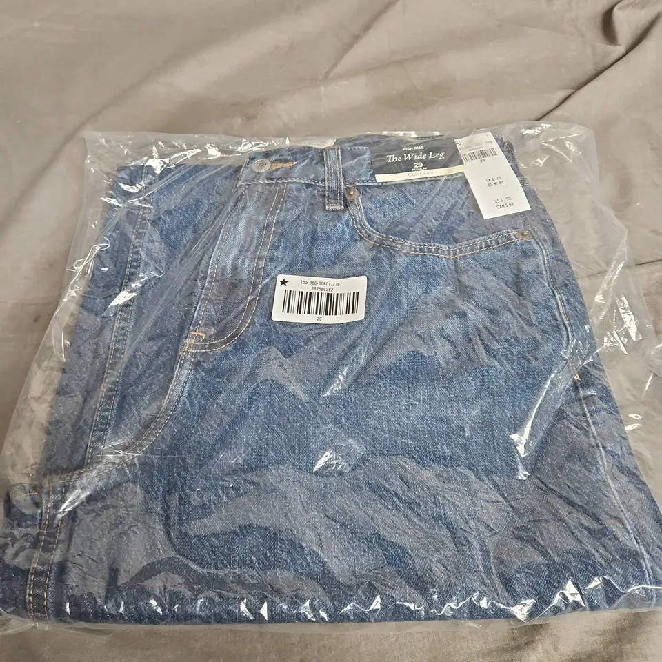 ABERCROMBIE & FITCH THE WIDE LEG HIGH RISE JEANS - CURVE LOVE, SIZE 29