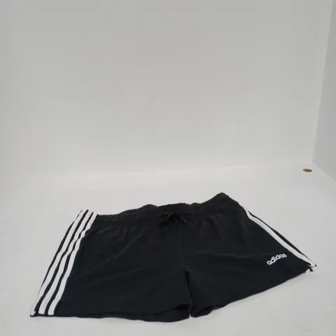 ADIDAS SHORTS – BLACK WITH WHITE STRIPES, DP2405 WE 3S SHORT