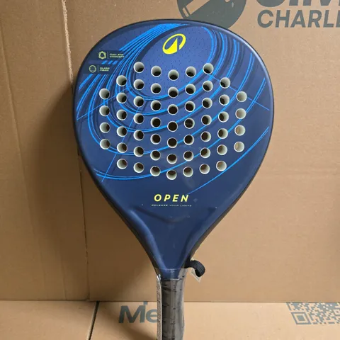 PADEL RACKET – BLUE PERFORATED-FACE WITH BLACK GRIP