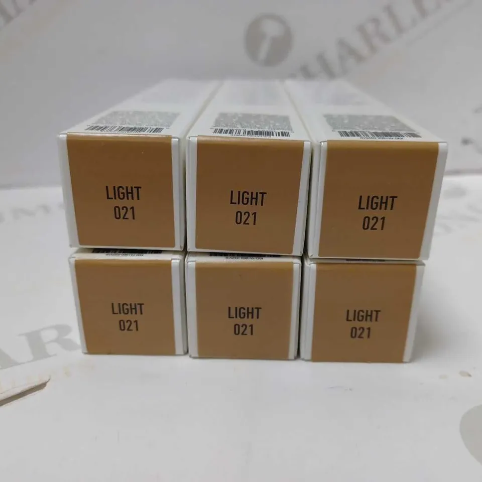 LOT OF 6 X 30ML KVD VEGAN BEAUTY TRUE PORTRAIT FOUNDATION - LIGHT 021
