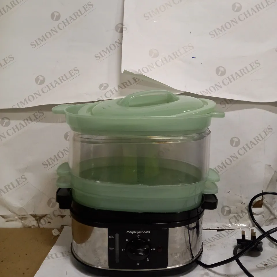 MORPHY RICHARDS STAINLESS STEEL FOOD STEAMER