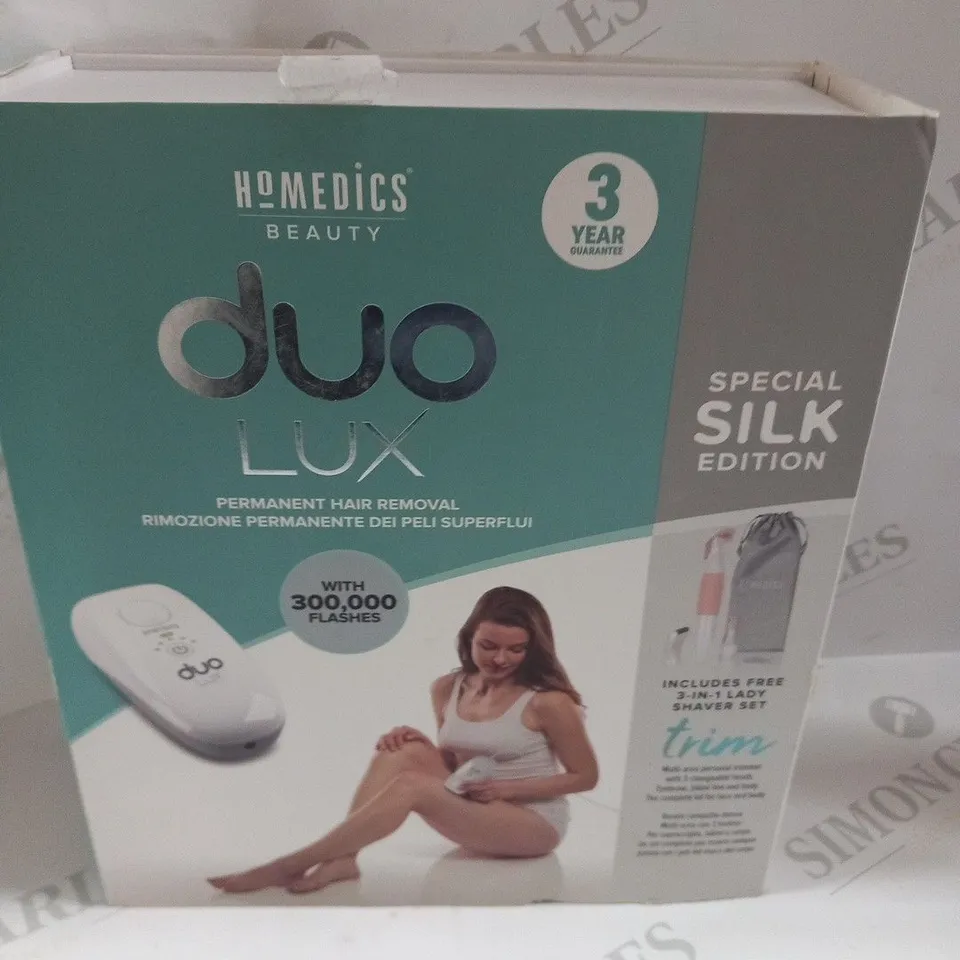 BOXED HOMEDICS BEAUTY DUO LUX SPECIAL SILK EDITION IPL-HH390BNS-EU