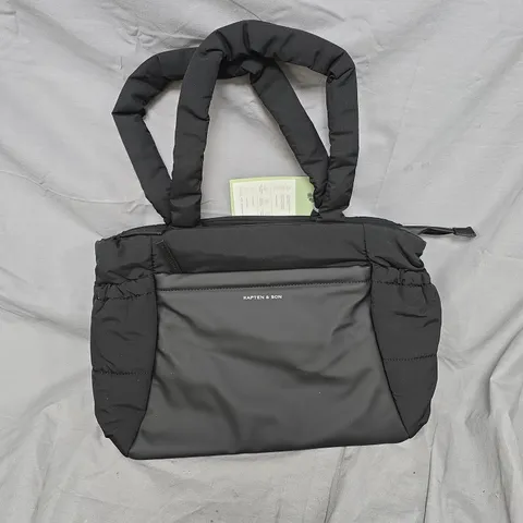 KAPTEN & SON SHOPPER 'HELLVI CLOUD MEDIUM' IN BLACK