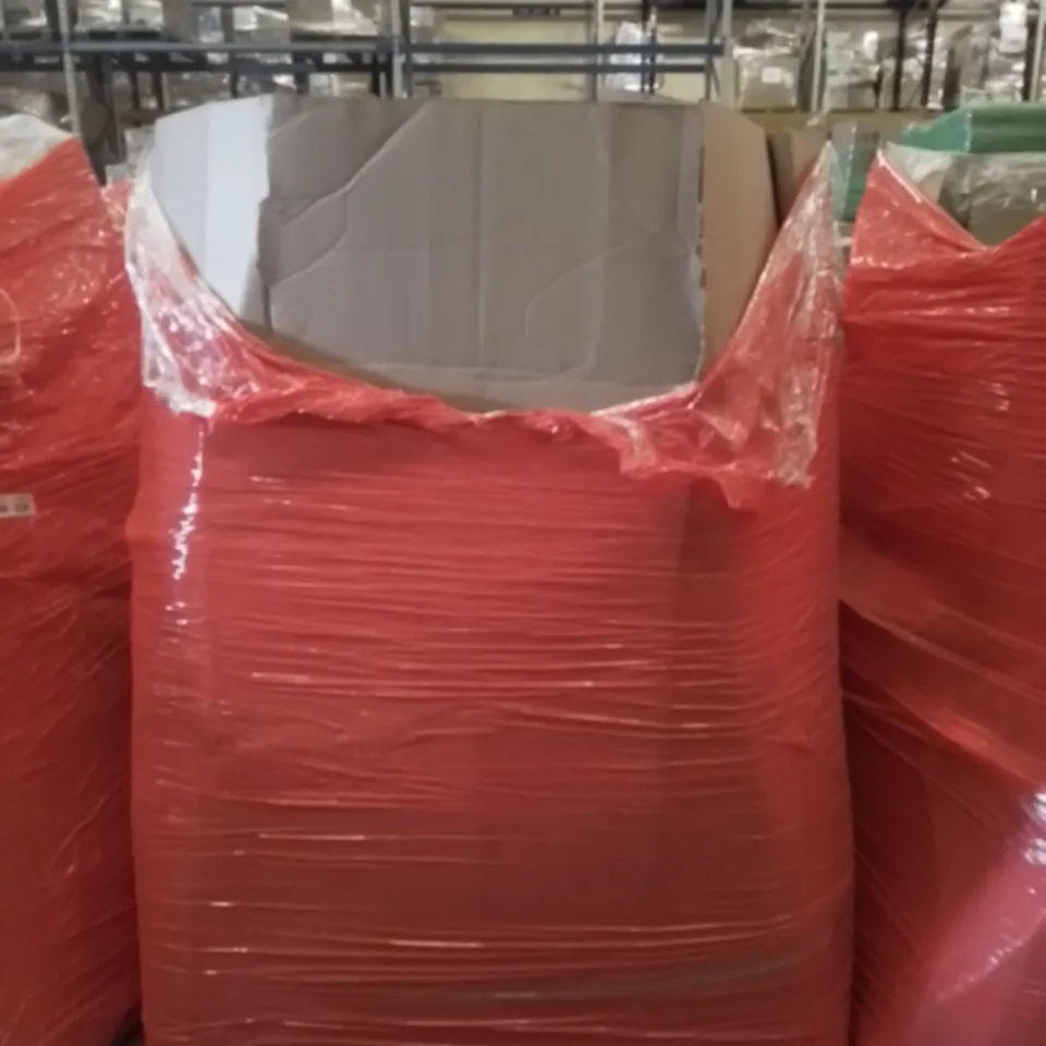 PALLET OF ASSORTED ITEMS INCLUDING AIR FRYER, CONVECTOR HEATER, WALLPAPER, DOOR MAT, ROLLER BLIND, WOOD CUTTING BOARD